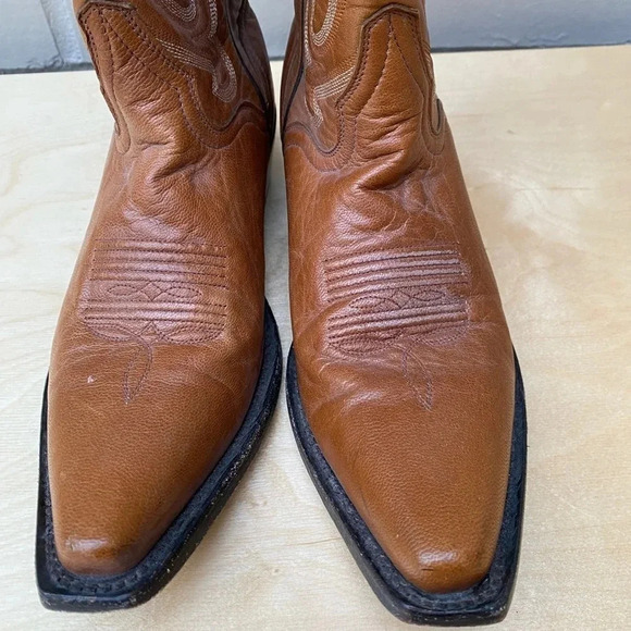 J.B. Dillon Coyboy Boots Women’s 7.5 Goat Leather Western  Boot - Picture 4 of 9